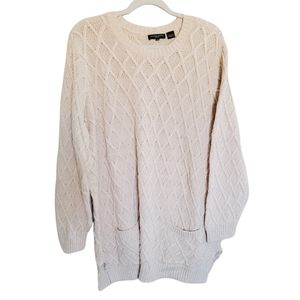 Jeanne Pierre Cable Knit Grandpa Sweater